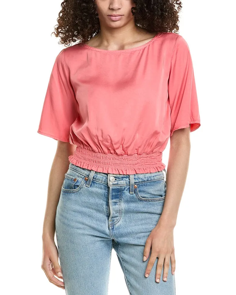 Bella Dahl Smocked Waist Top Nocolor