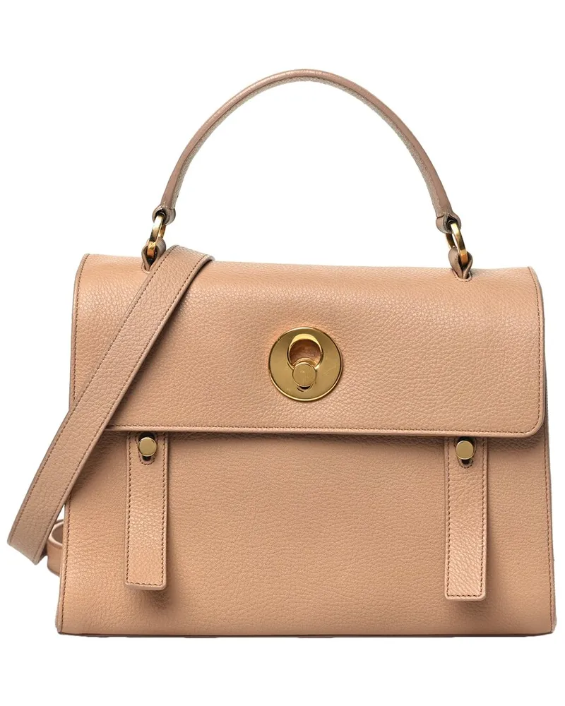 Saint Laurent Beige Calfskin Leather Small Muse Two (Authentic Pre-Loved Nocolor