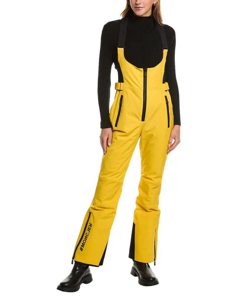 Moncler Grenoble High Performance Ski Jumpsuit Yellow