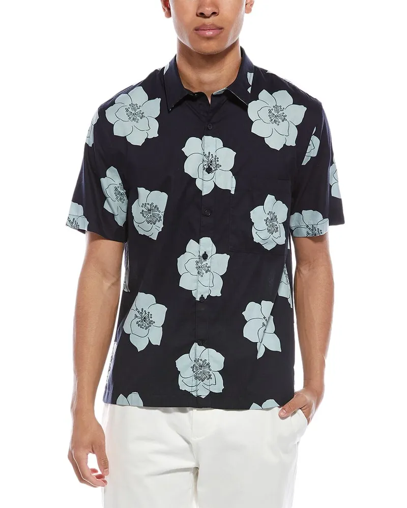 Vince Apple Blossom Shirt Blue