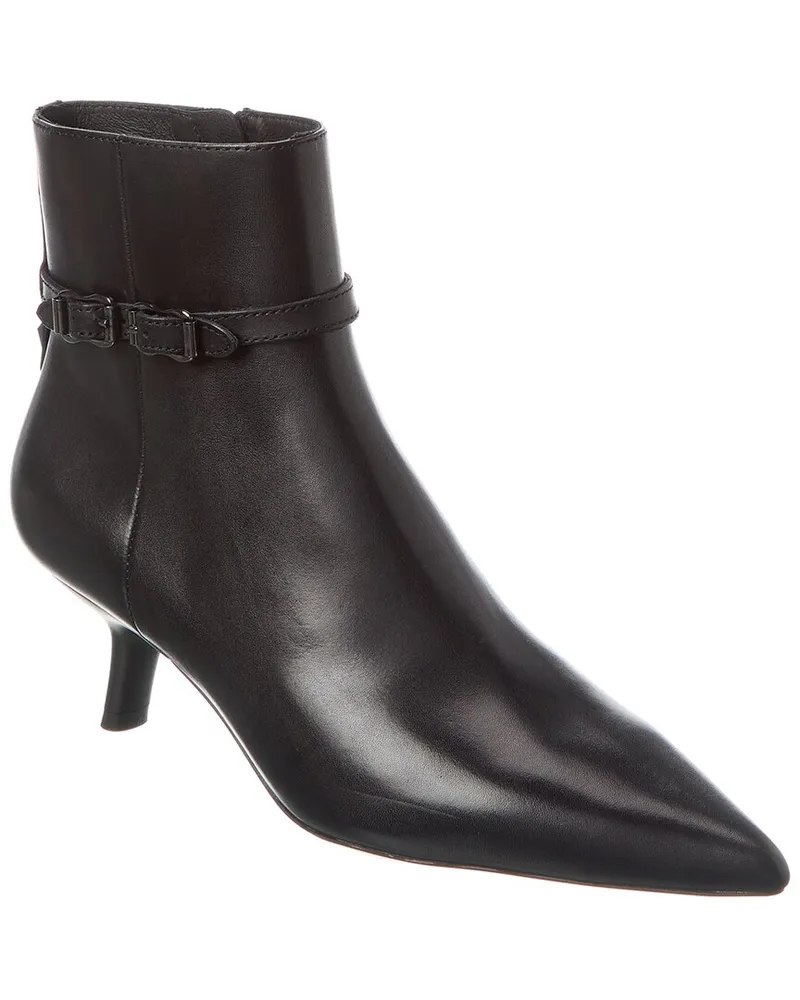 ash Britney Leather Bootie Black