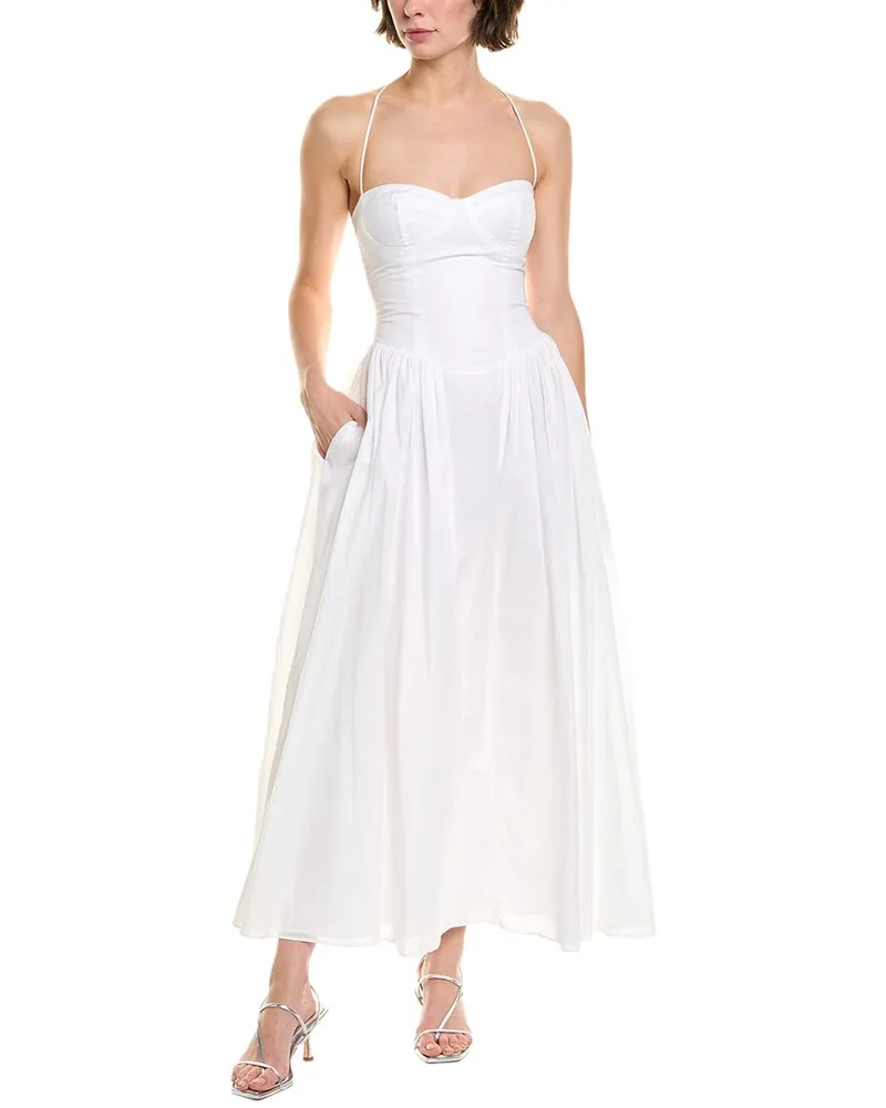 Bardot Estie Midi Dress White