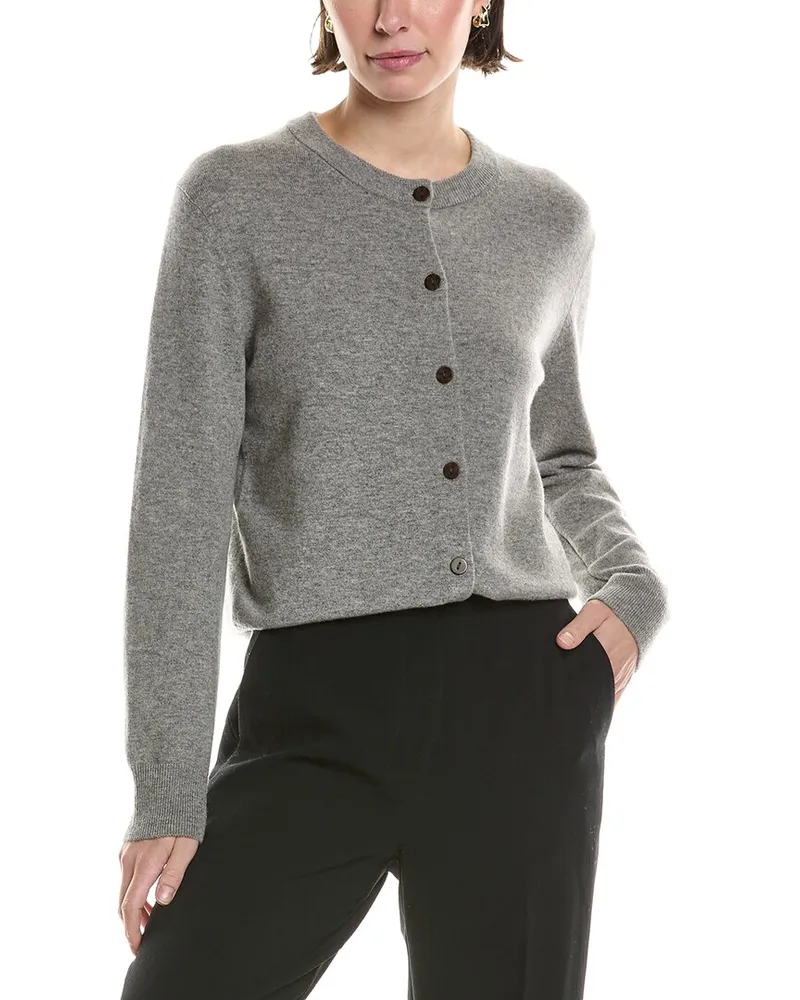 Vince Wool & Cashmere-Blend Cardigan Grey