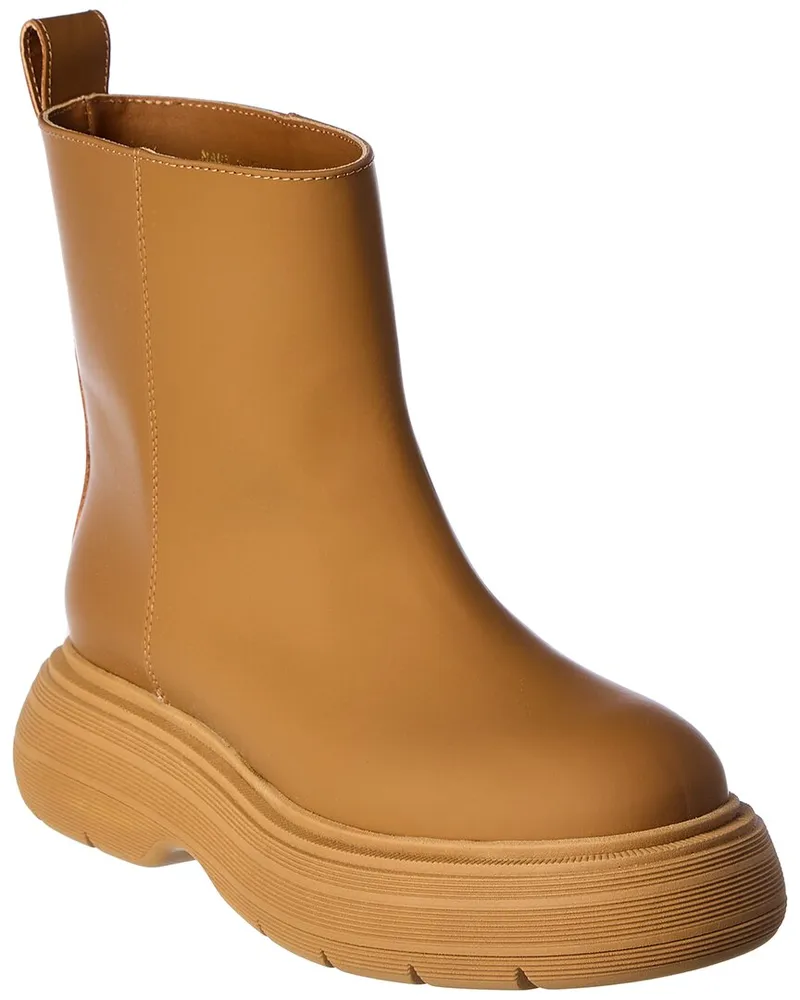 Gia Borghini Marte Leather Bootie Brown