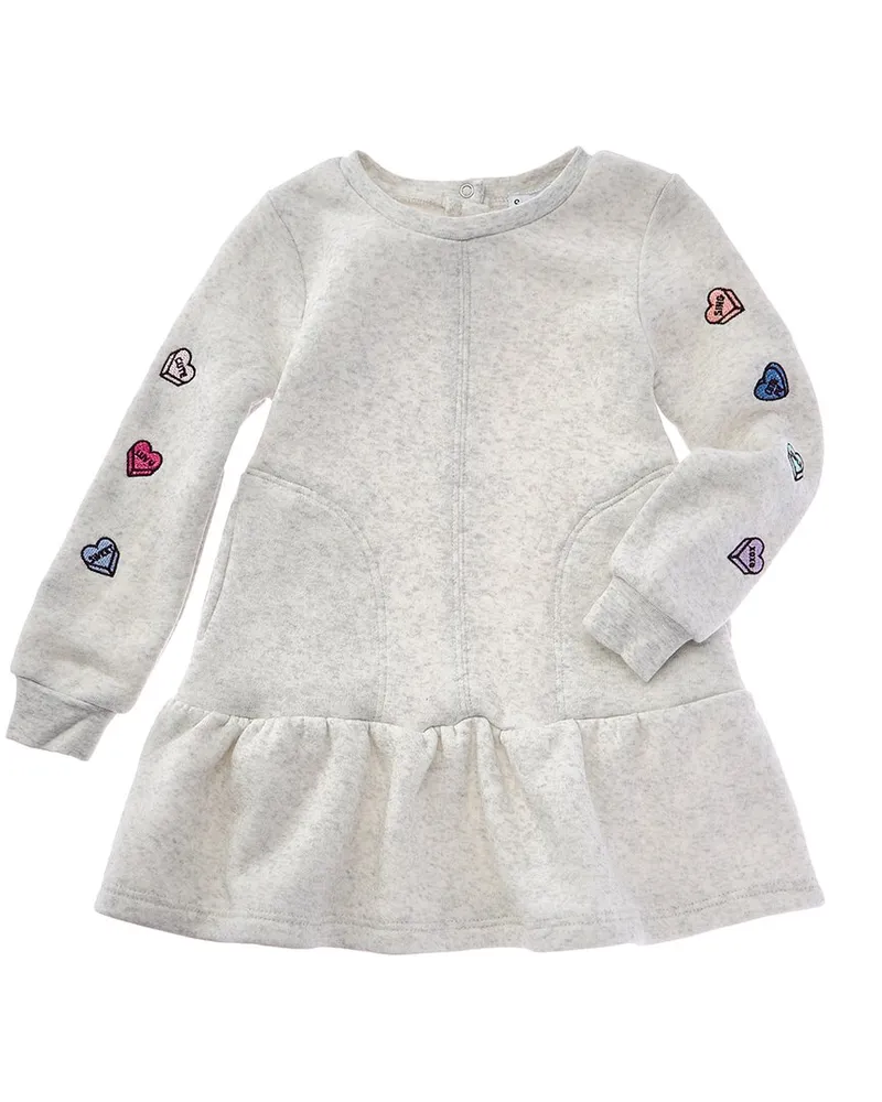 Splendid Dancing Hearts Dress Grey