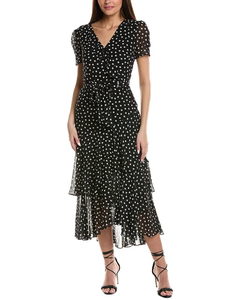 Karl Lagerfeld Tiered Midi Dress Black