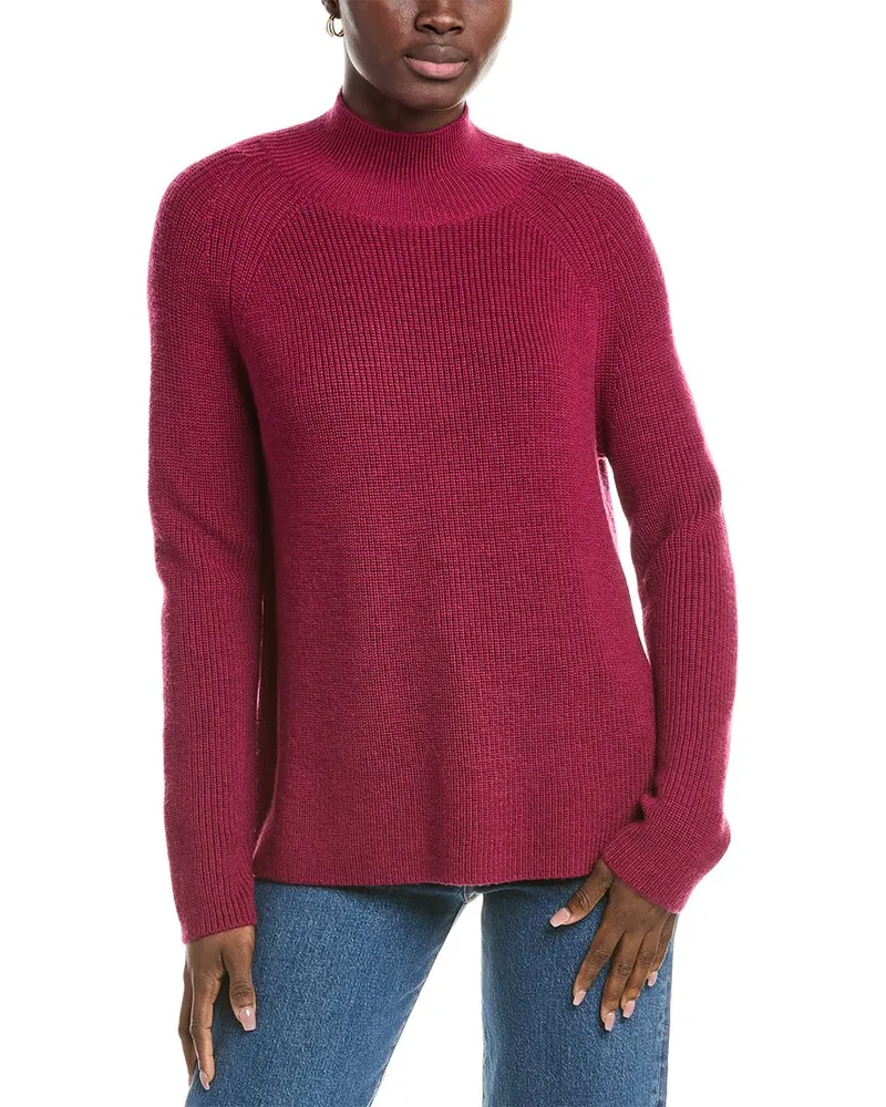 Eileen Fisher Turtleneck Wool Sweater Nocolor