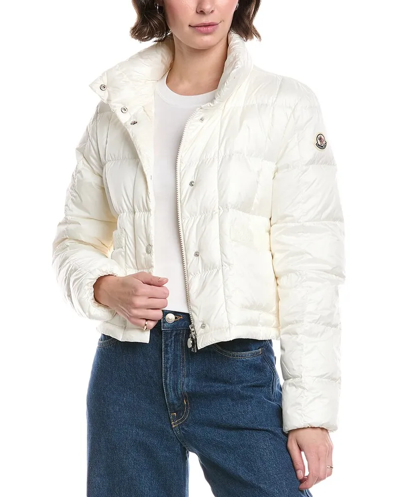Moncler Two-Toned Puffer Jacket White