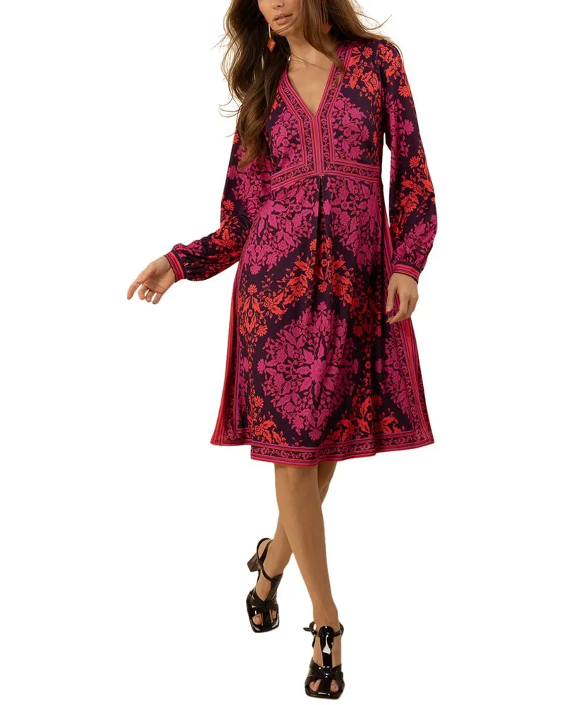 Hale Bob Adley Midi Dress Pink
