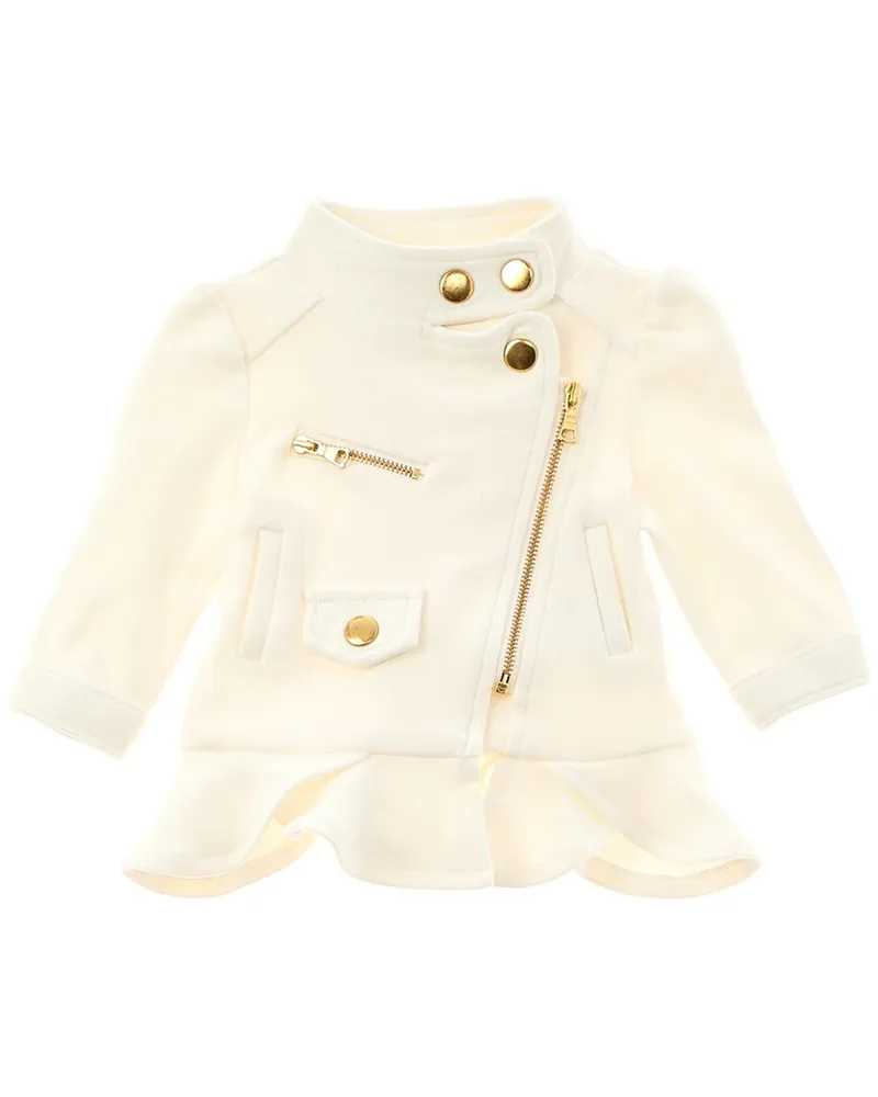 Bardot Layla Biker Jacket White