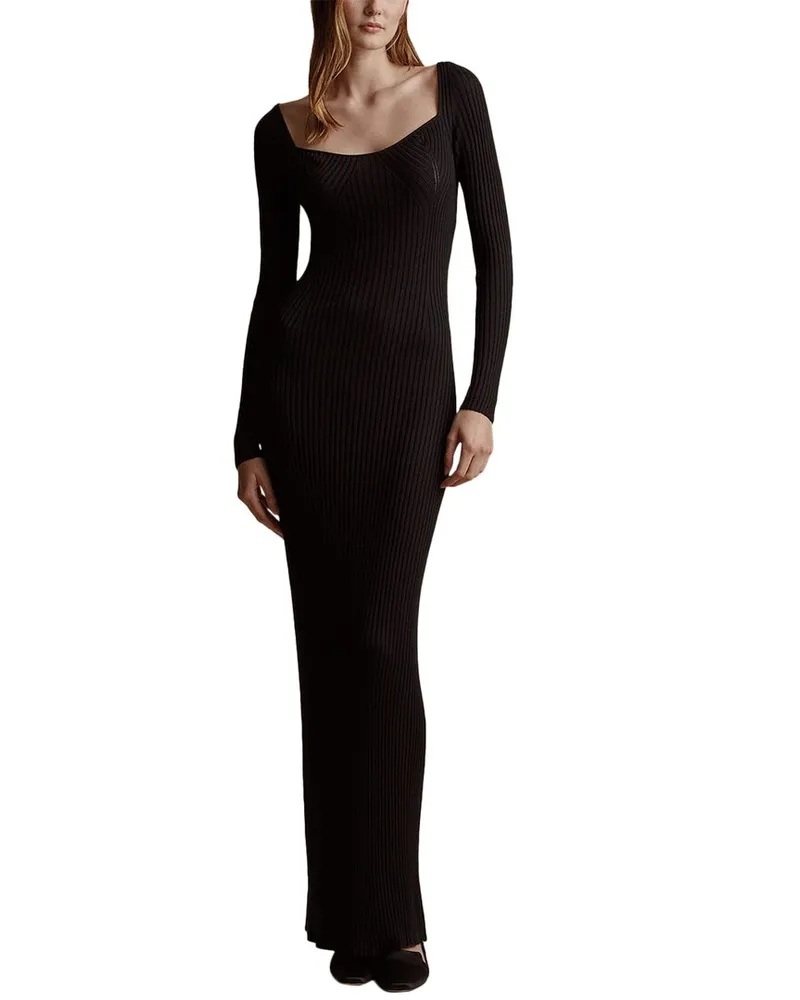 Adam Lippes Florentine Silk & Cashmere-Blend Dress Nocolor