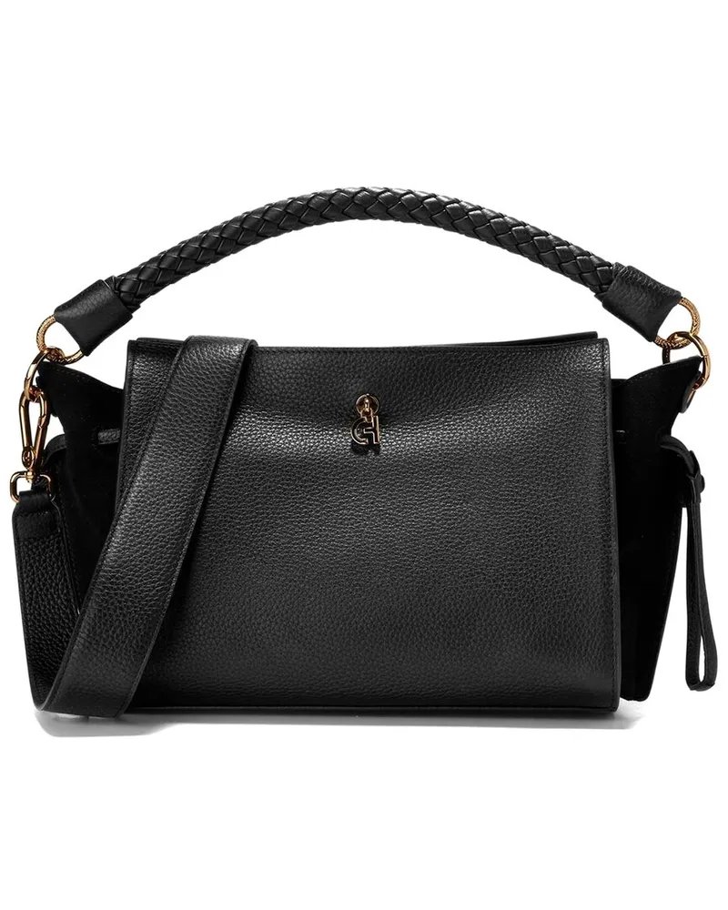 COLE HAAN Charissa Leather Shoulder Bag Black