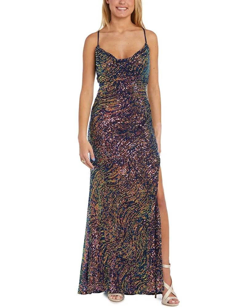 Morgan Sequin Gown Nocolor