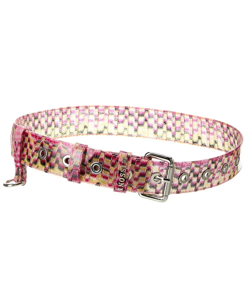 Missoni Vinyl Belt Pink