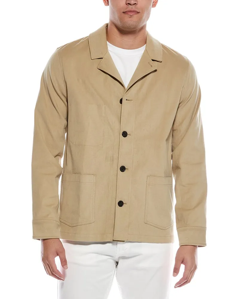 Officine Generale Officine Generale Benjamin Twill Jacket Brown