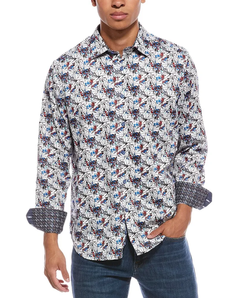Robert Graham Fenton Classic Fit Woven Shirt White