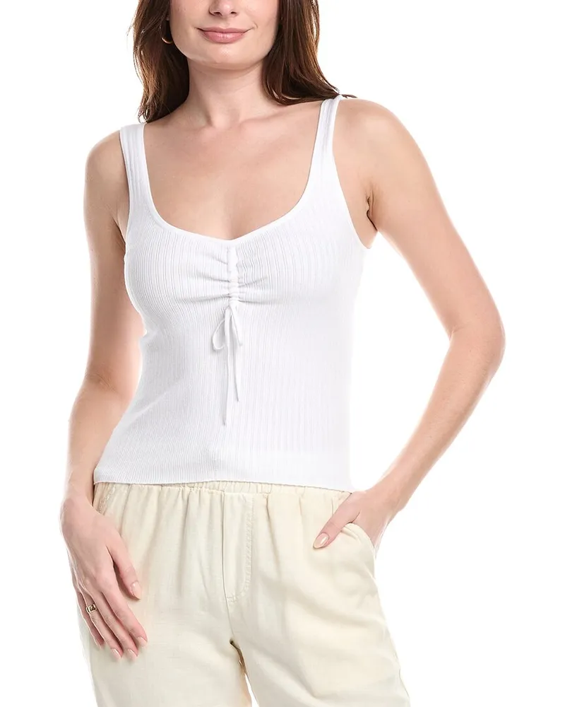 Splendid Sage Sweater Tank White