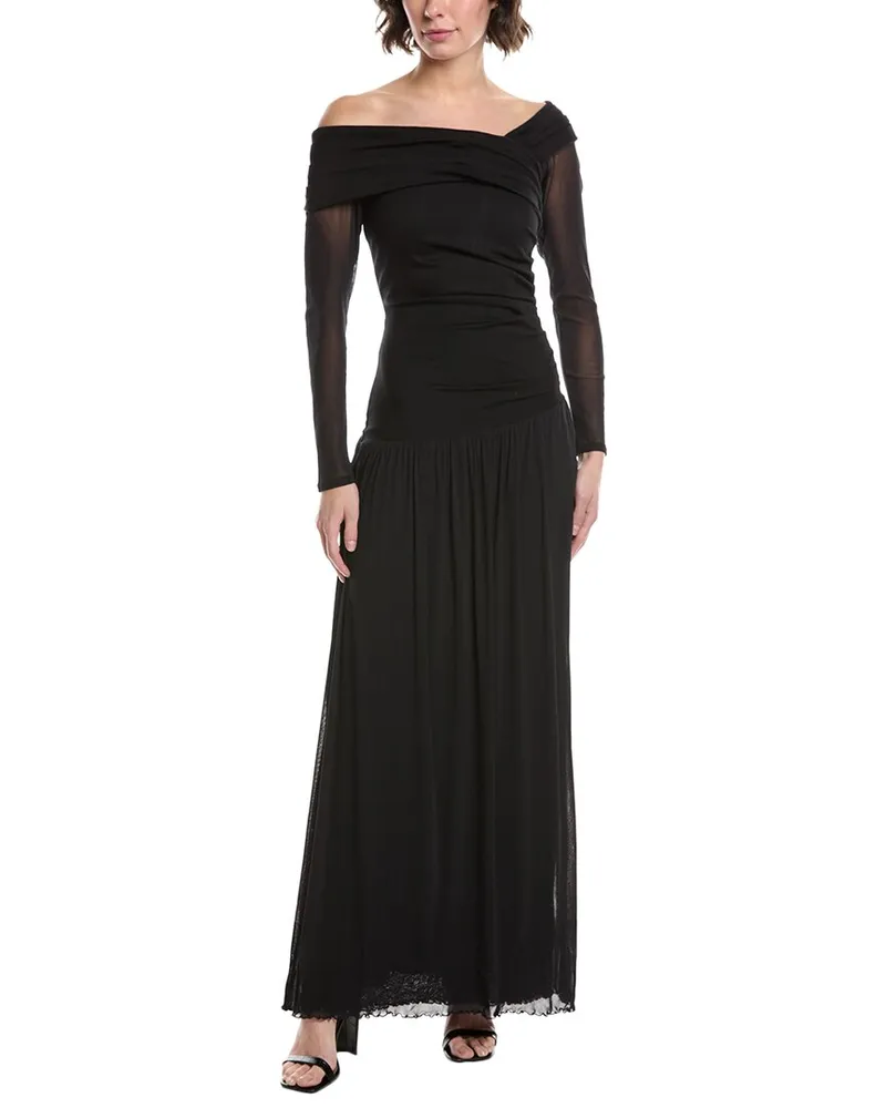 Diane von Furstenberg Aron Maxi Dress Black