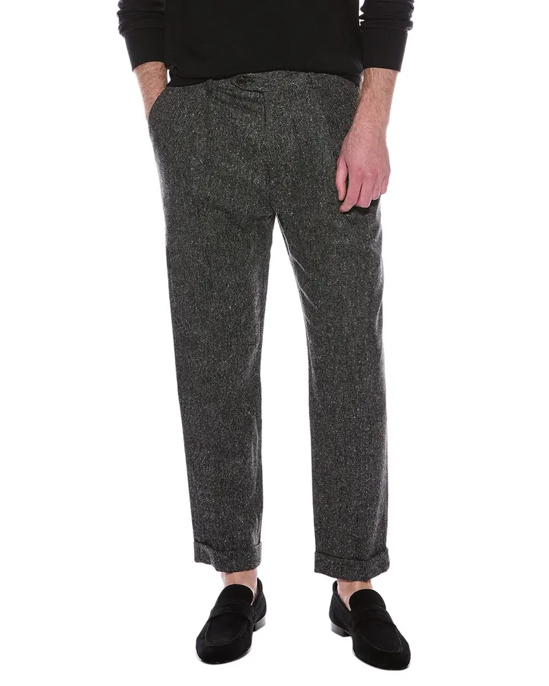 Todd Snyder + Champion Madison Tweed Wool-Blend Trouser Grey
