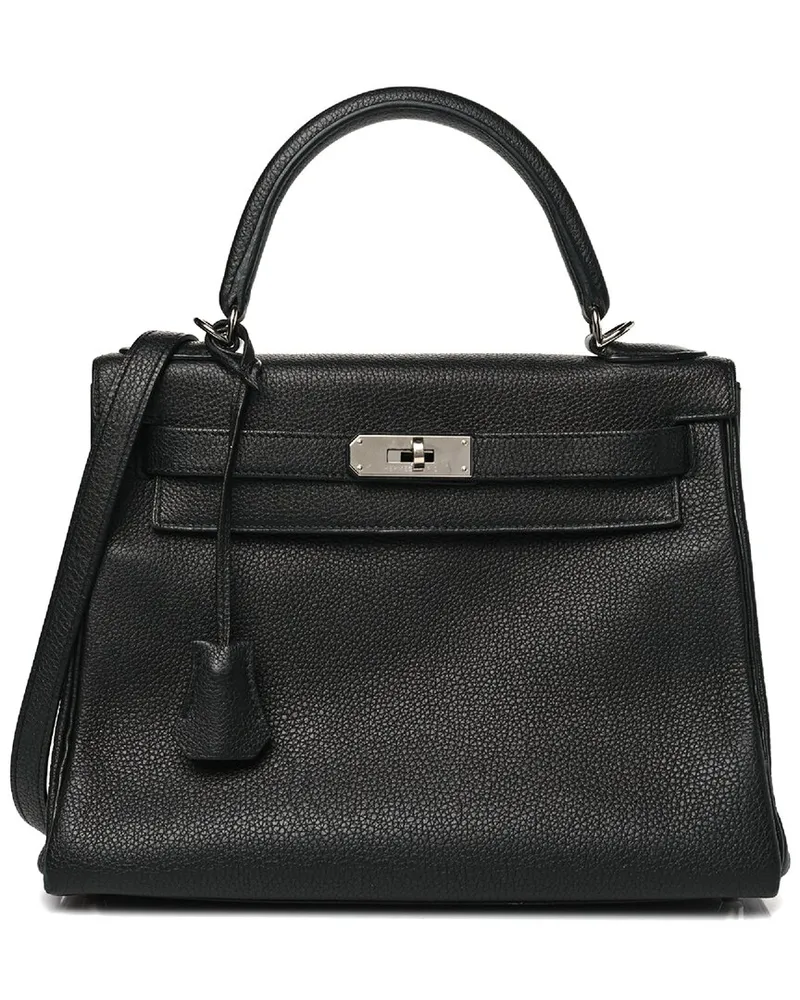 Hermès Black Togo Leather Kelly PHW (Authentic Pre-Loved Nocolor