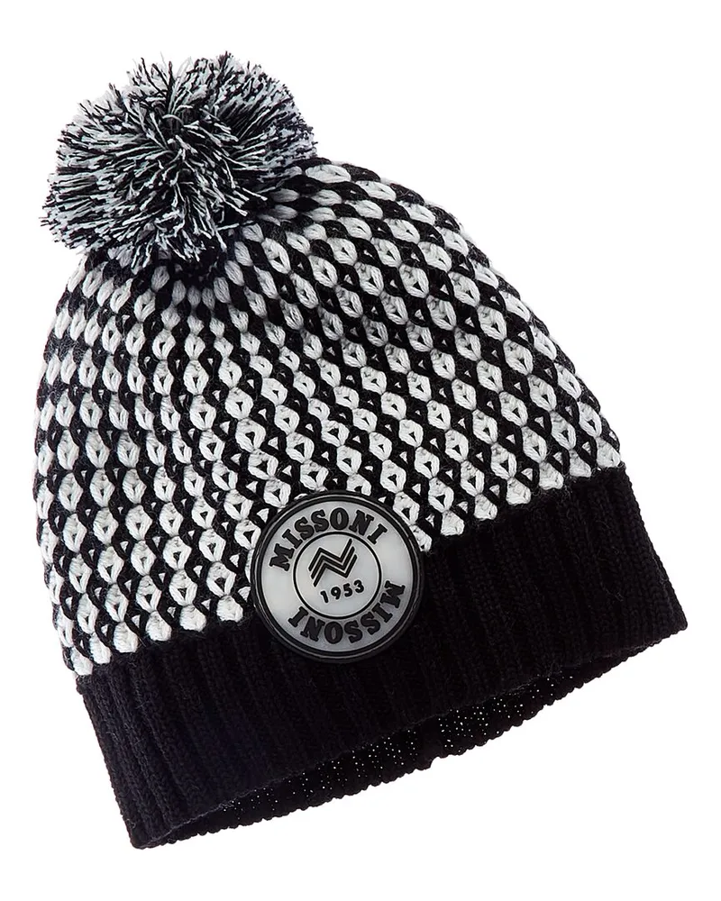 Missoni Wool-Blend Beanie Black