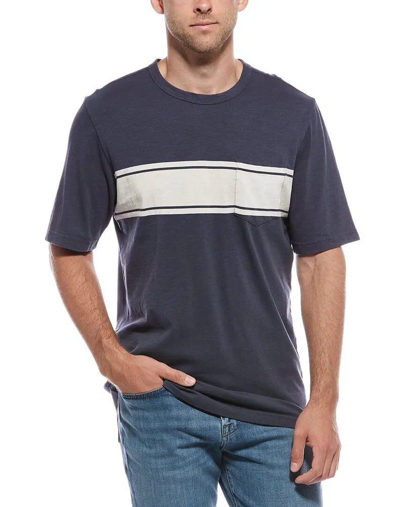 Faherty Surf Stripe Sunwashed T-Shirt (Tall Nocolor