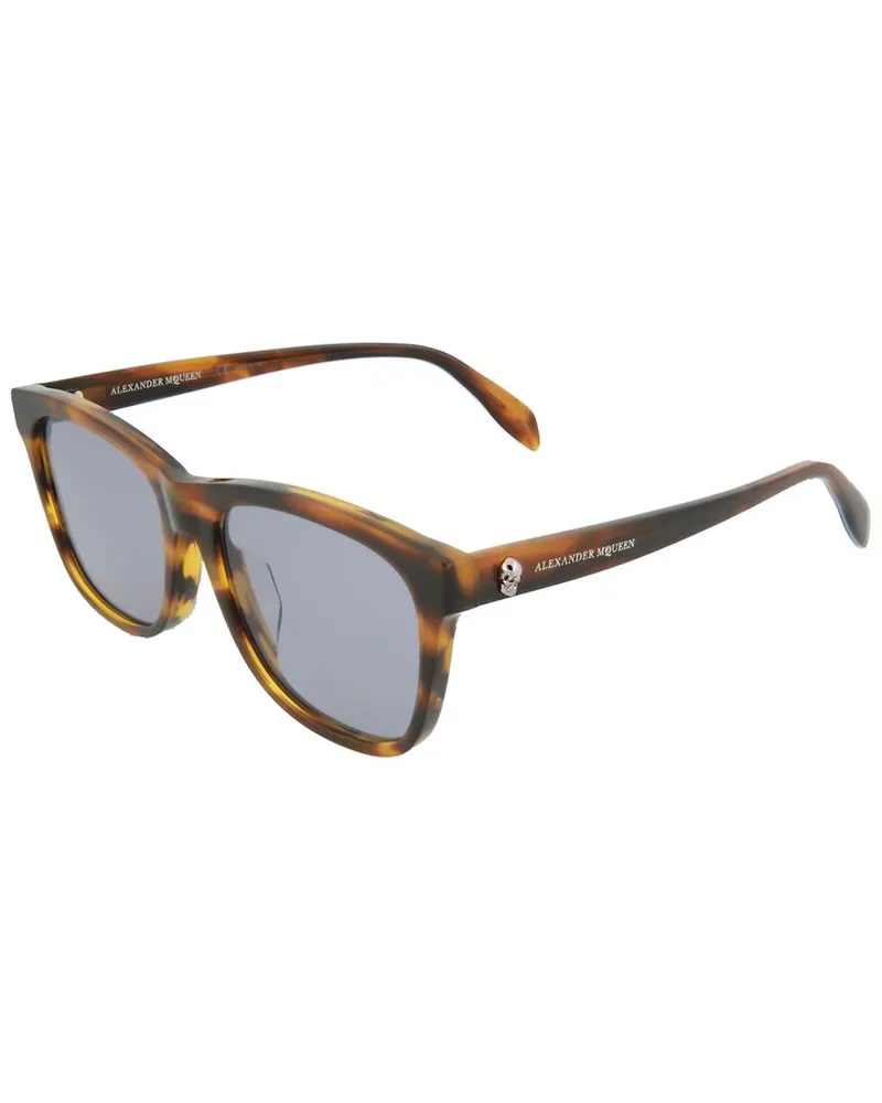 Alexander McQueen Unisex AM0158SA 56mm Sunglasses Yellow