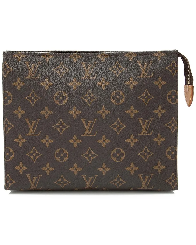 Louis Vuitton Brown Monogram Canvas Toiletry Pouch 26 (Authentic Pre-Loved Nocolor