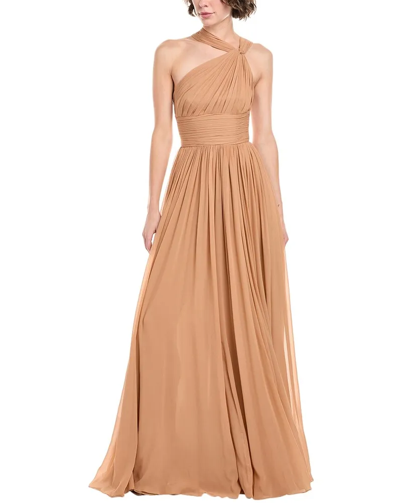 Michael Kors Silk Goddess Gown Beige