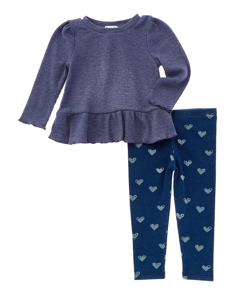 Splendid 2pc Top & Legging Set Blue