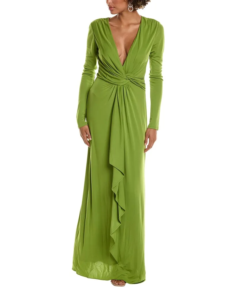 Halston Yolanda Gown Green