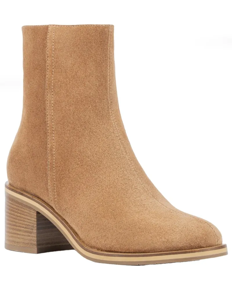 Aquatalia Bellina Weatherproof Suede Boot Brown