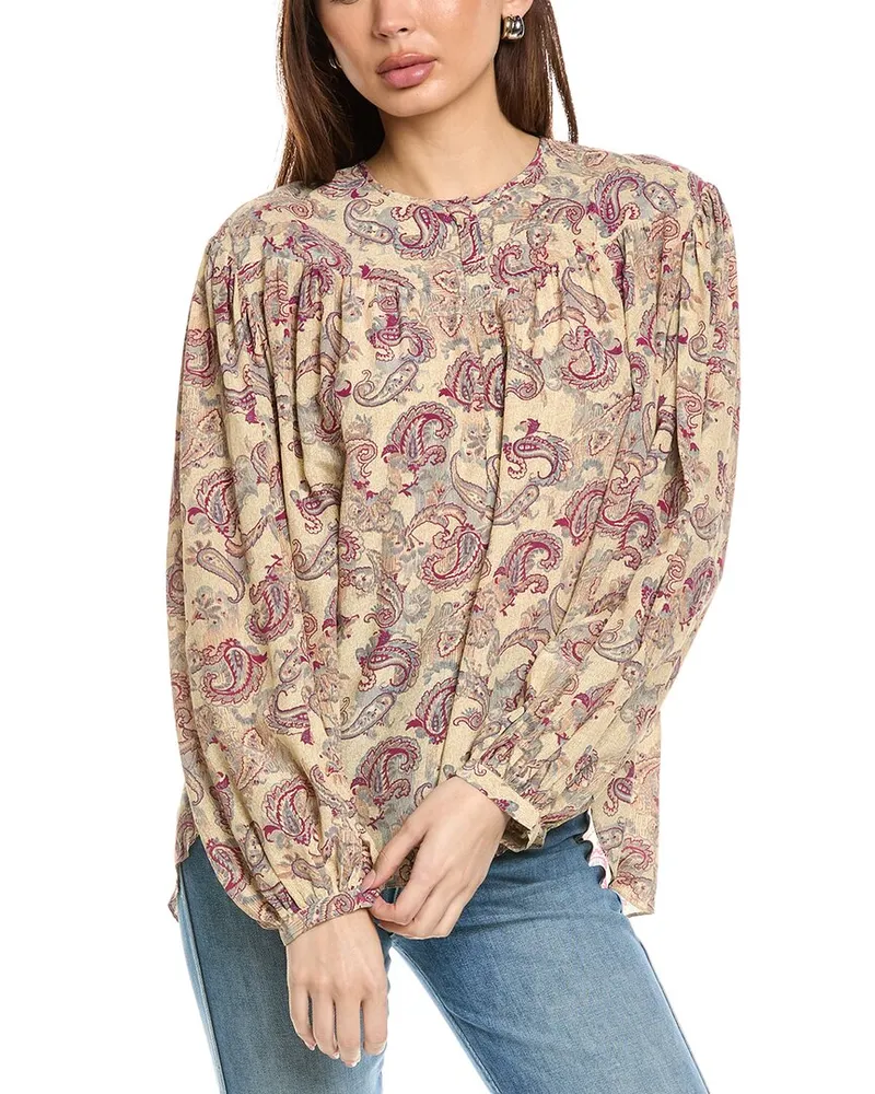 Isabel Marant Isabel Marant E'toile Banessa Silk Blouse White