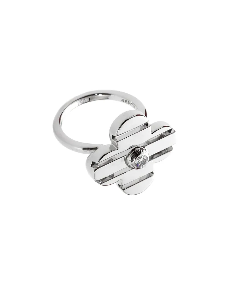 Louis Vuitton 18K 0.05 ct. tw. Diamond Petite Fleur Flower Ring (Authentic Pre-Loved Nocolor