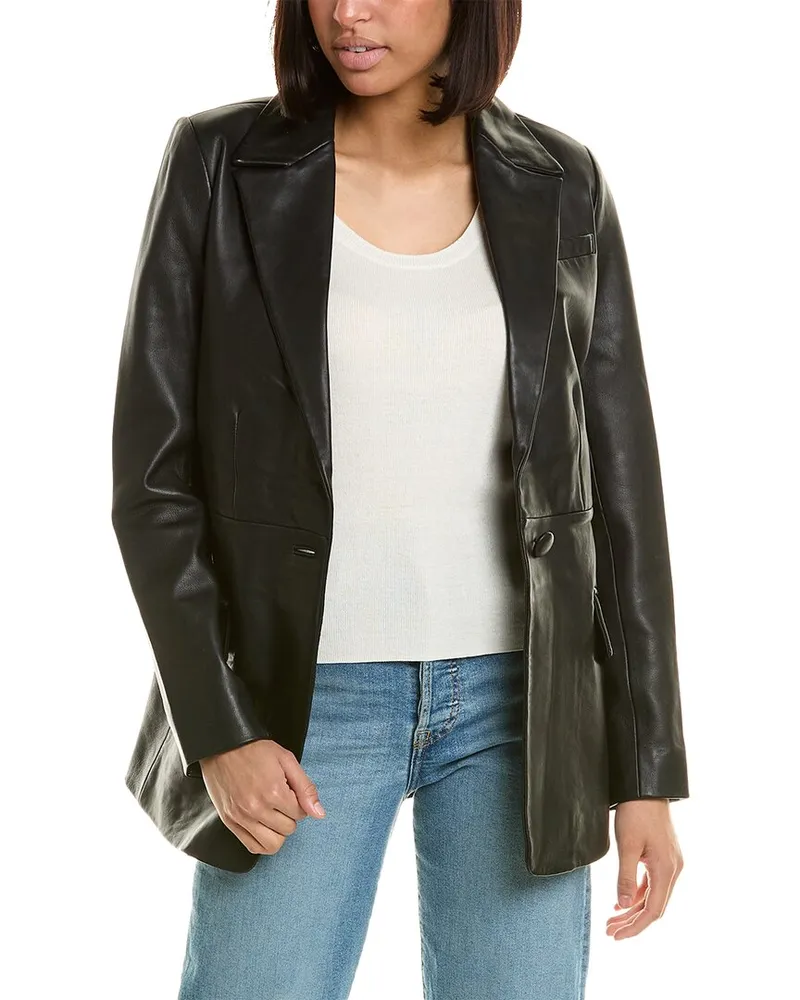 Walter Baker Mia Leather Blazer Nocolor