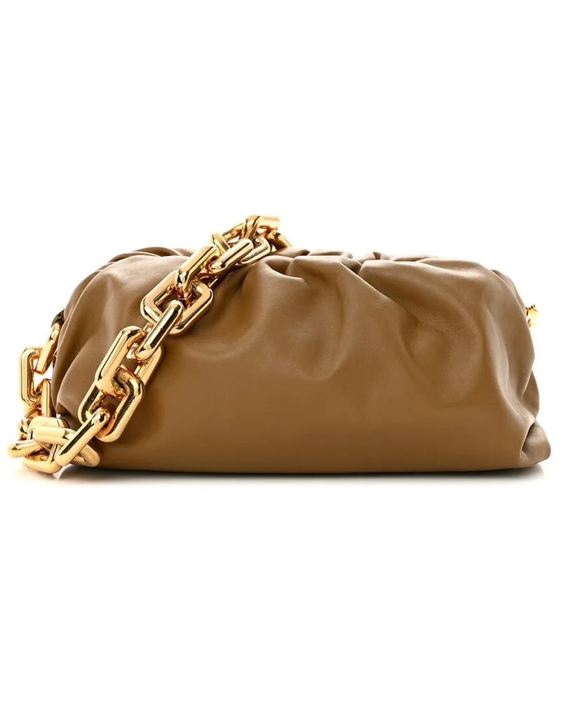 Bottega Veneta Cammeo Calfskin Leather The Pouch Chain (Authentic Pre-Loved Nocolor