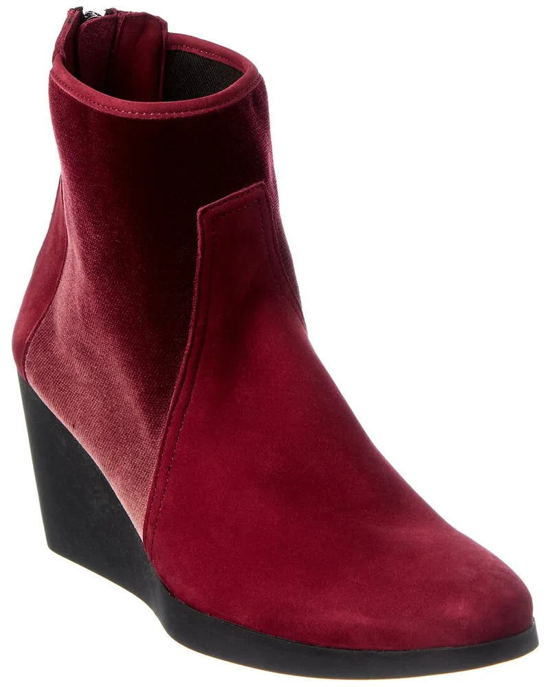 Arche Vitage Suede Bootie Red