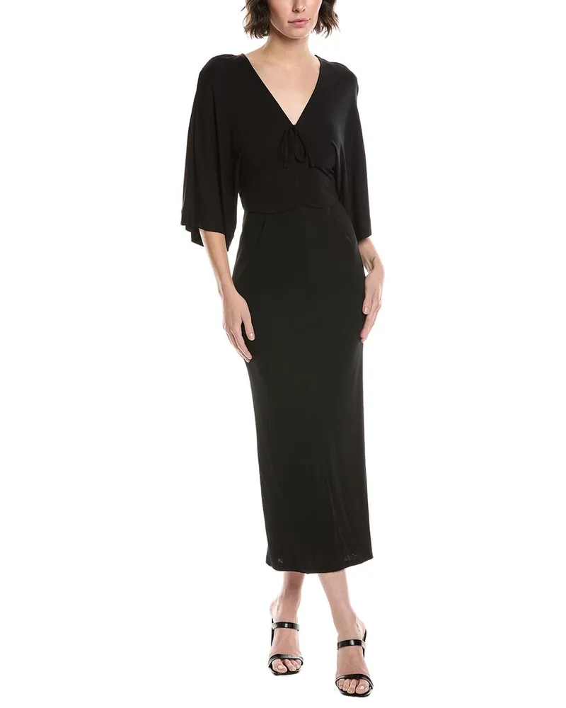Diane von Furstenberg Valerie Midi Dress Black
