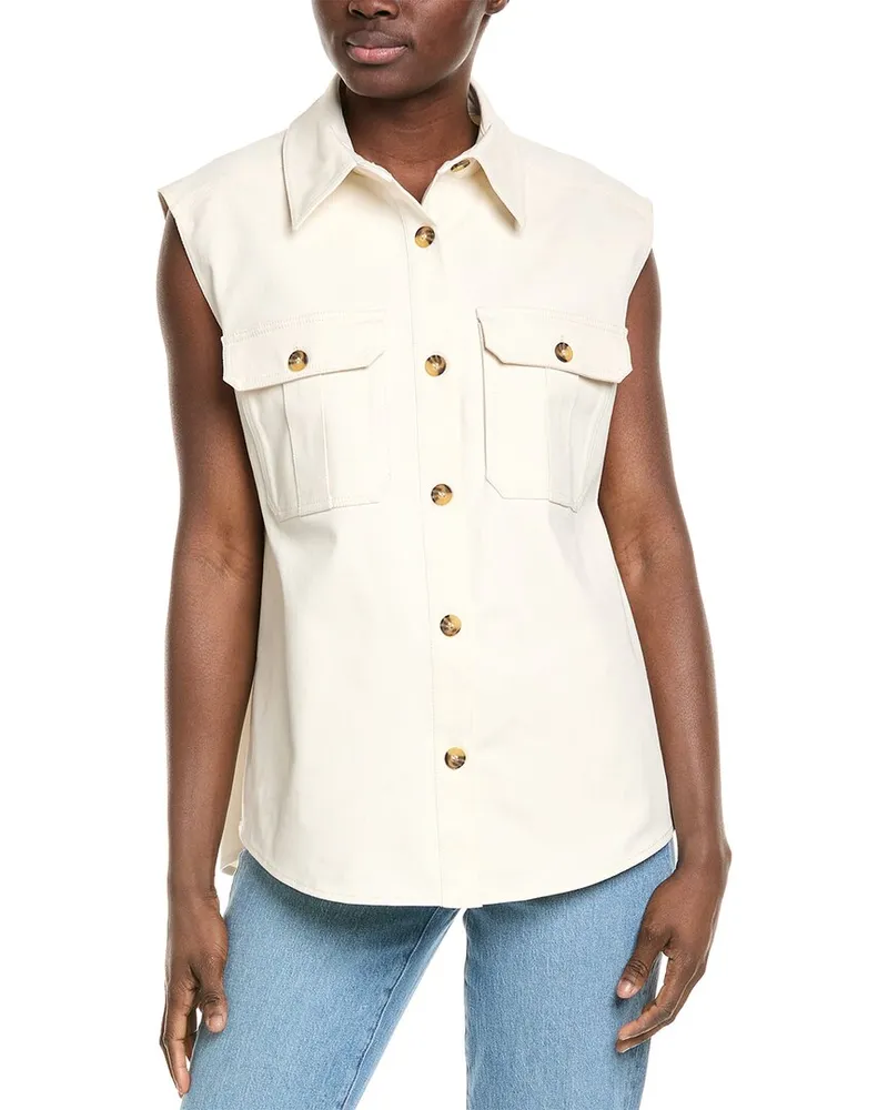 NICHOLAS Adelpha Utility Vest White