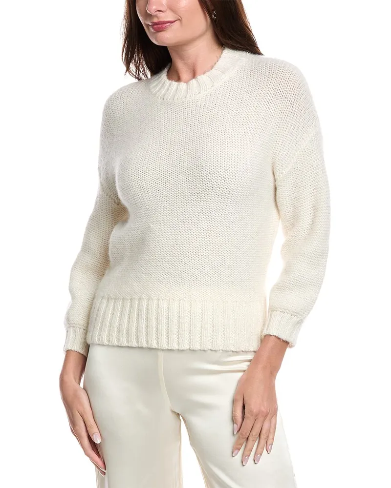 Peserico Alpaca & Wool-Blend Sweater White