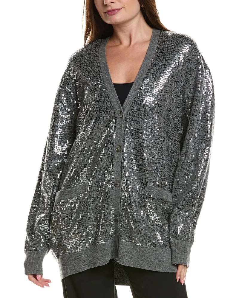 Michael Kors Cashmere Cardigan Gray