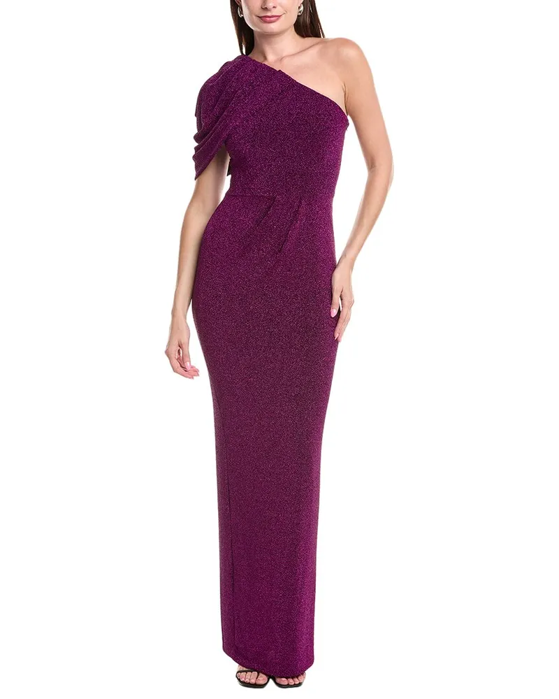 Black Halo Egan Gown Purple