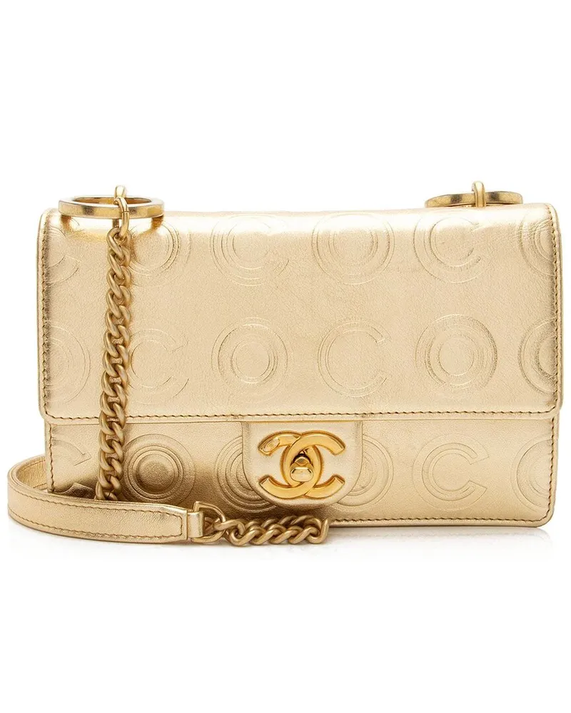 Chanel Metallic Calfskin Cocallover Flap Shoulder Bag (Authentic Pre-Loved Nocolor