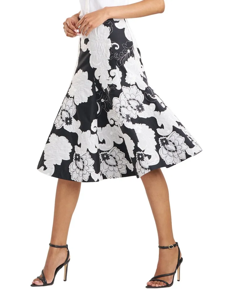 NATORI Midi Flair Skirt Black