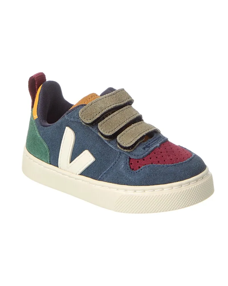 VEJA Small V-10 Suede Sneaker Blue