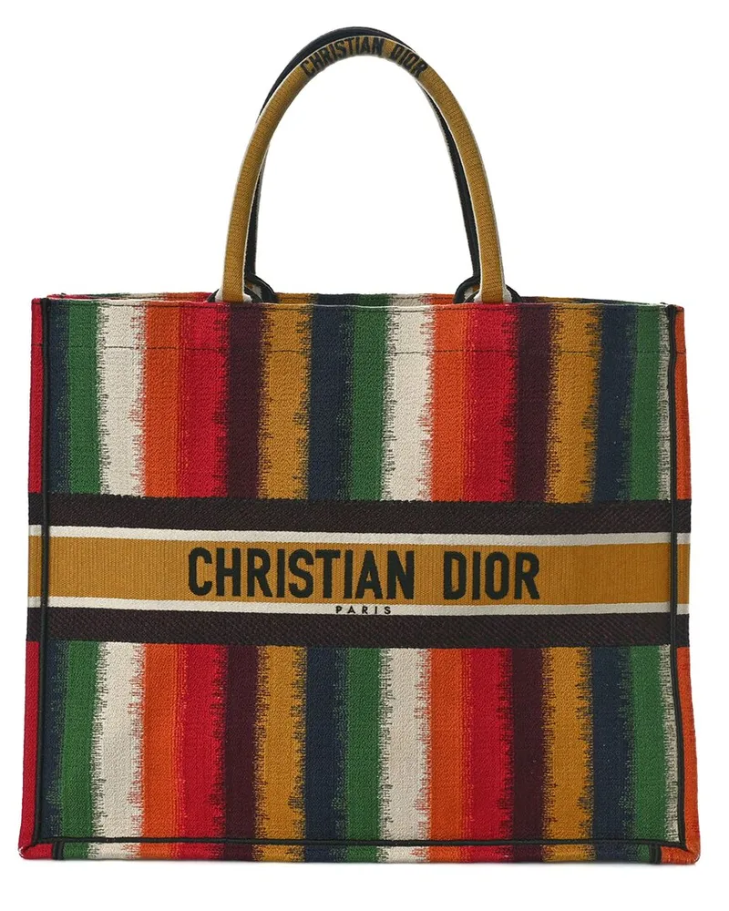 Dior Multicolor Canvas Book Tote Medium (Authentic Pre-Loved Nocolor