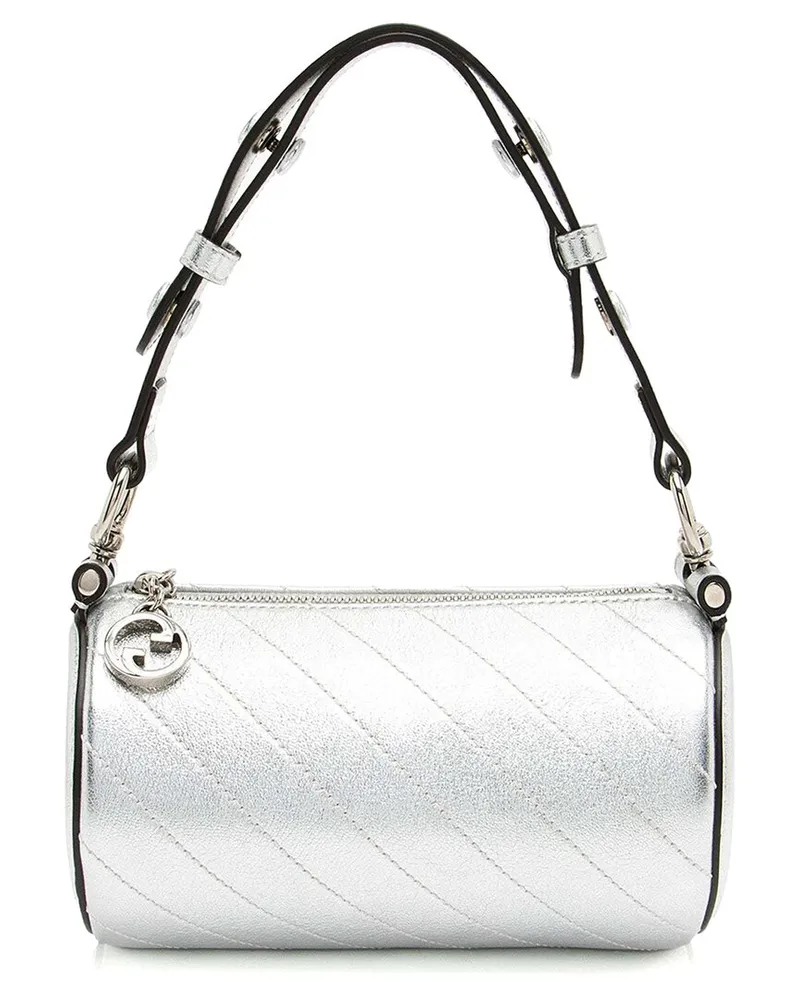 Gucci Metallic Calfskin Blondie Mini Barrel Bag (Authentic Pre-Loved Nocolor