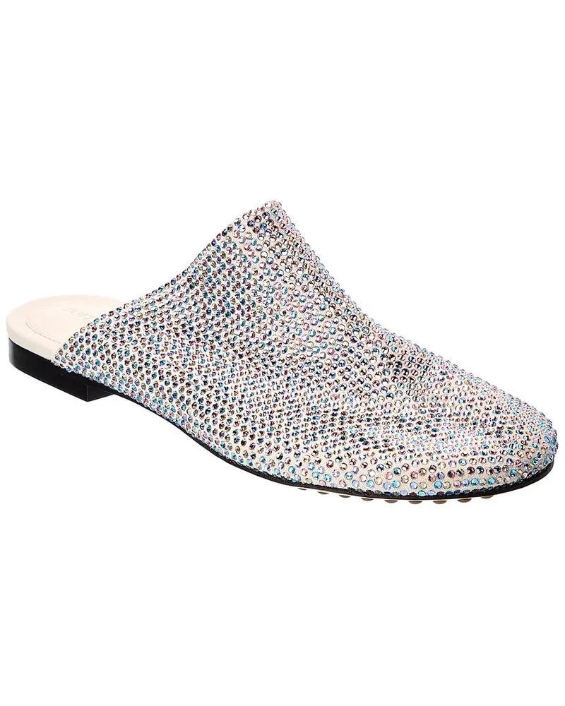 Bottega Veneta Sparkle Dot Sock Suede Slipper Grey