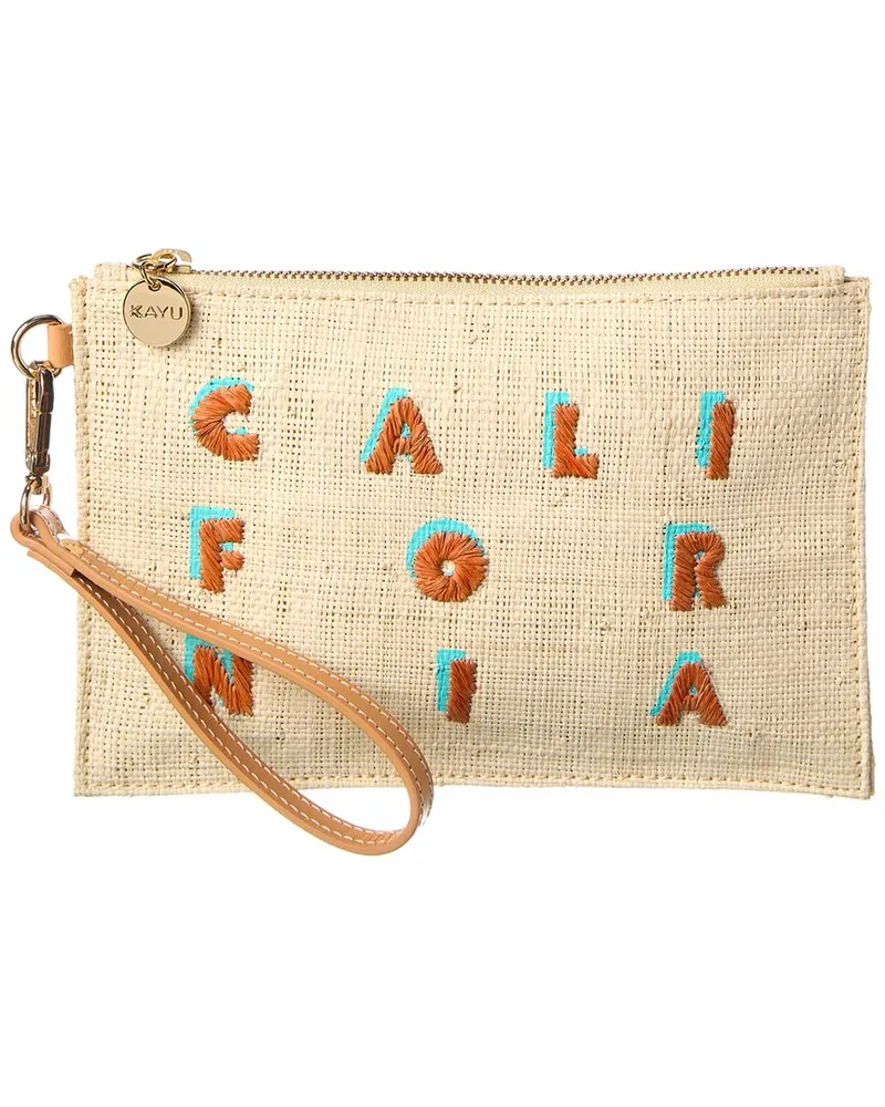 KAYU California Raffia Pouch Nocolor
