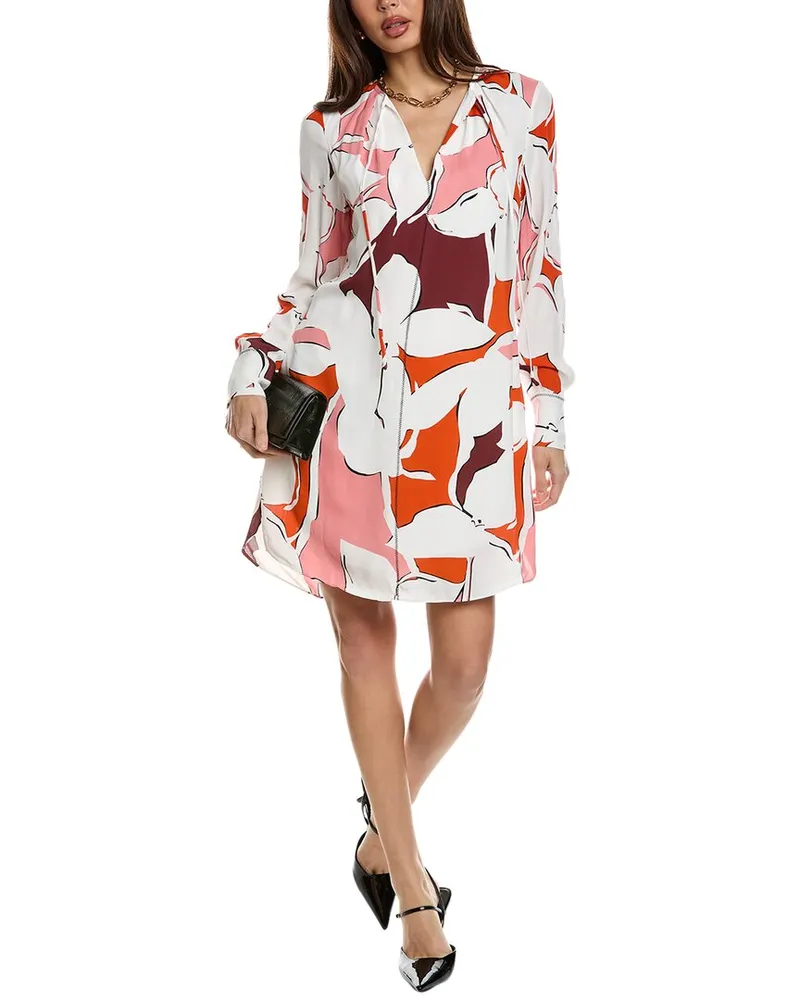 Reiss Tanya Printed Shift Dress White